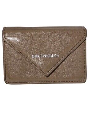 Balenciaga Papier Mini Wallet Nude Beige Leather